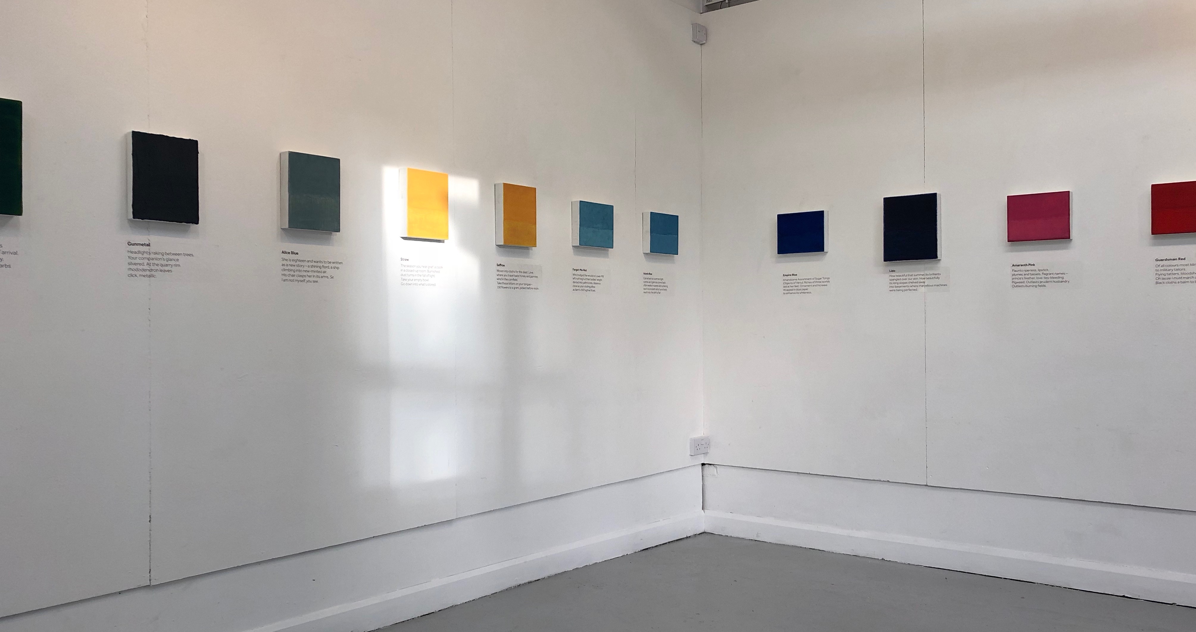 Colour Standards exhibition view