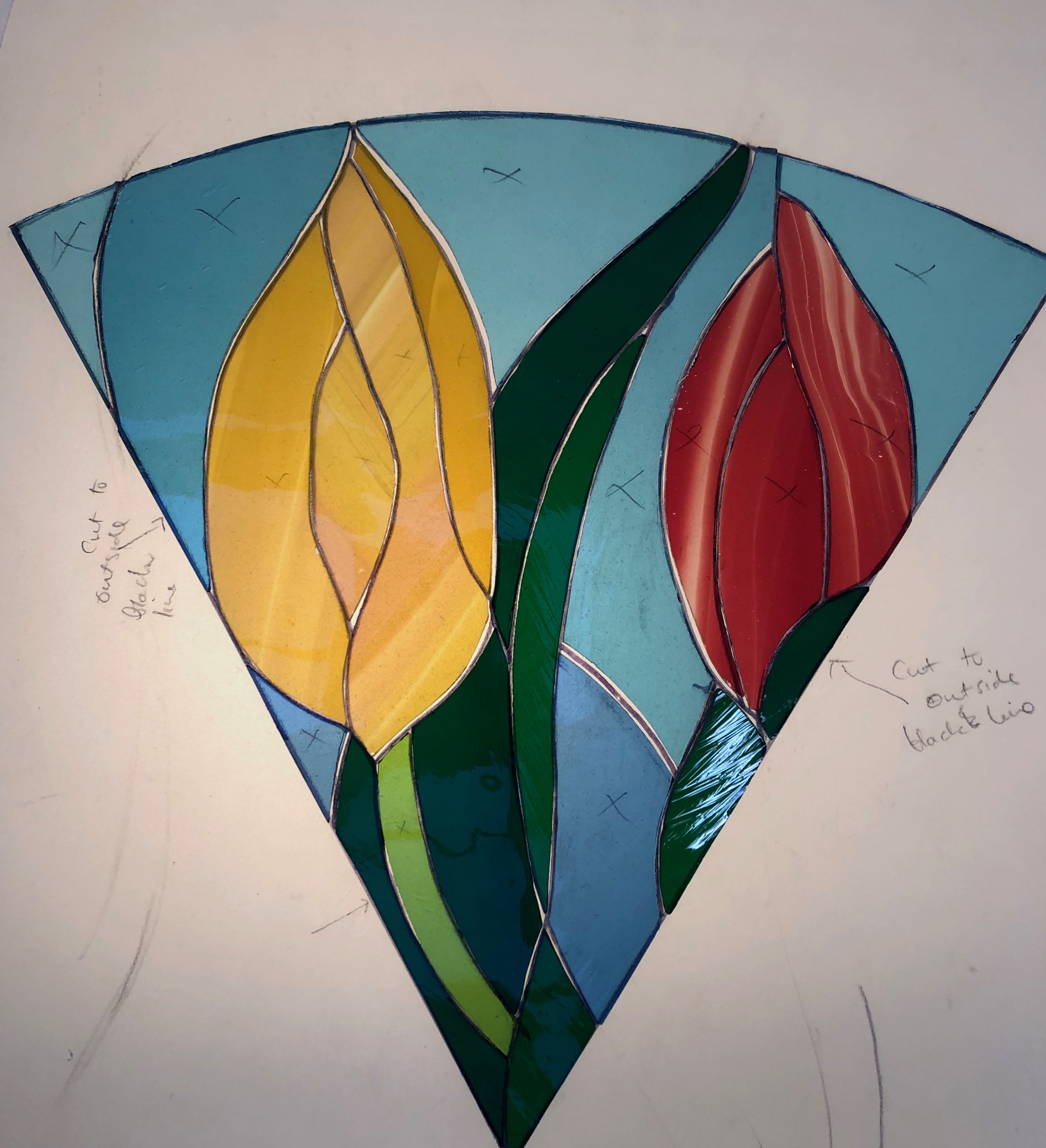 Tulip window (detail)