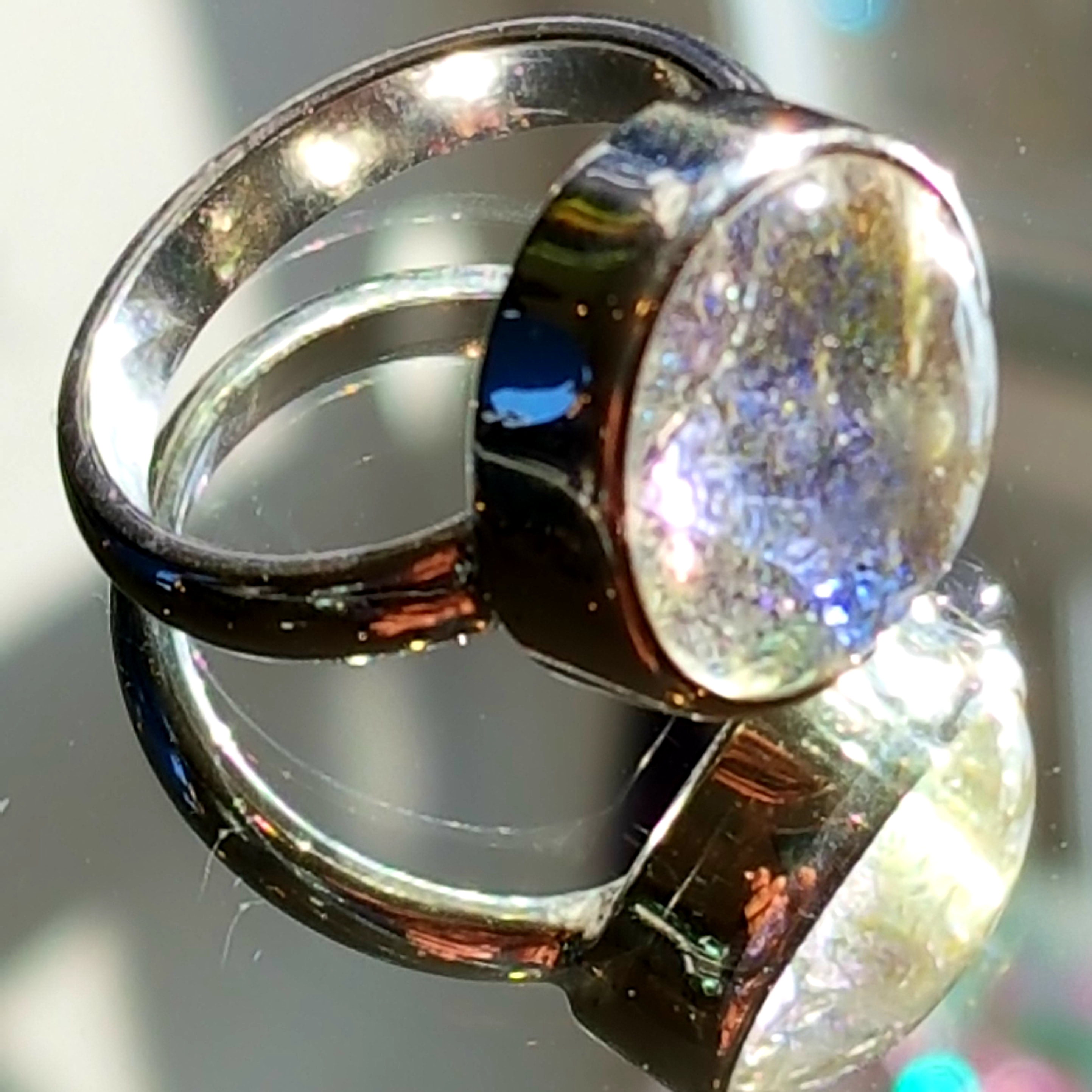 New memoery sts and glass rings from 75.00