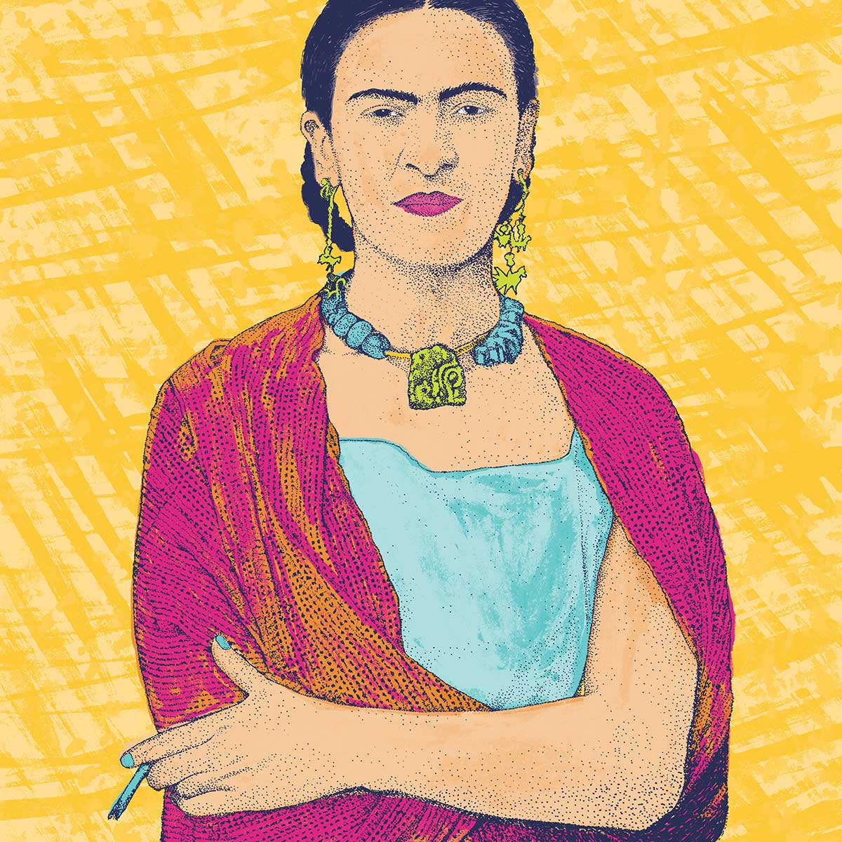 Frida Pop art portrait Frida Pop art portrait
