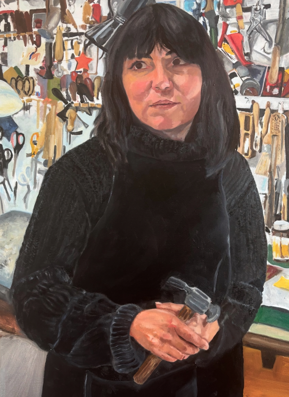 Cathy in her workshop